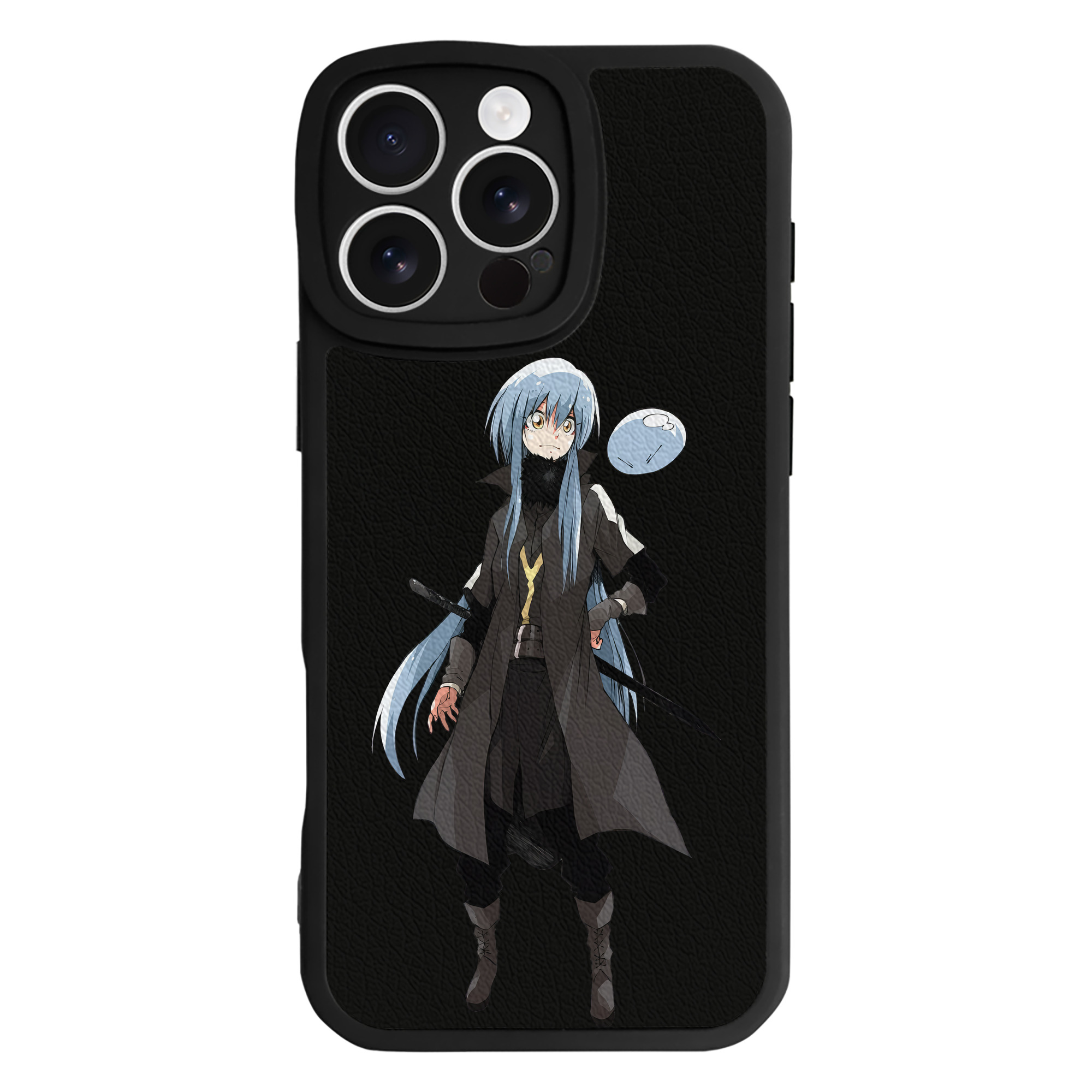 （画像用） 転スラ Regarding Reincarnated to Slime 【iPhone 16シリーズ対応】シリコンスマホケース（レザー調） 材質：シリコン